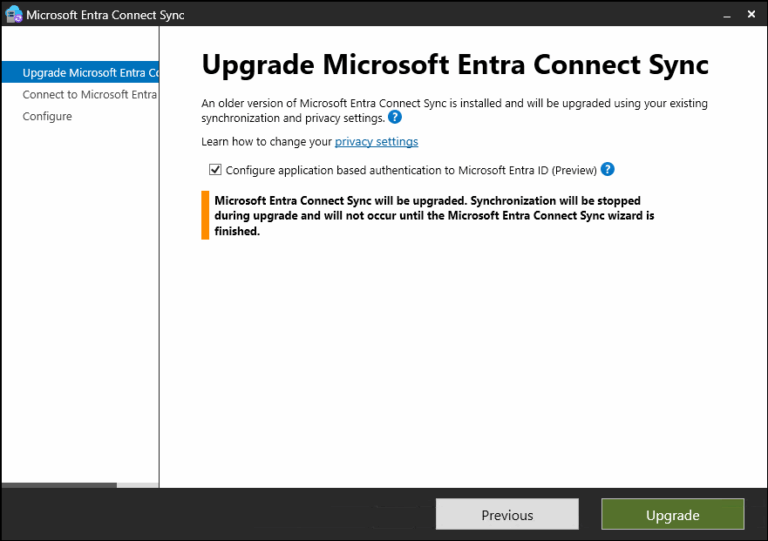 Switching Entra Connect to Application-Based Authentication – Easy ...