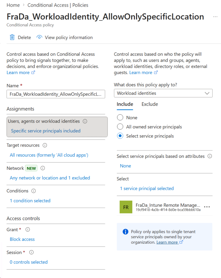 Conditional Access for Workload Identities – headsinthecloud.blog